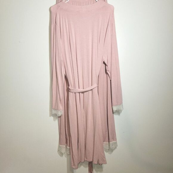 Haven Well Within Talbots Blush Robe & Pants Set XL - Picture 3 of 9